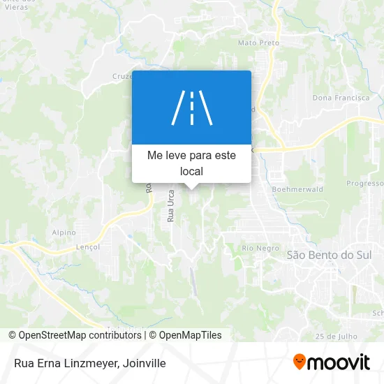 Rua Erna Linzmeyer mapa