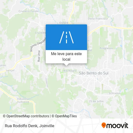 Rua Rodolfo Denk mapa