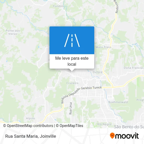 Rua Santa Maria mapa