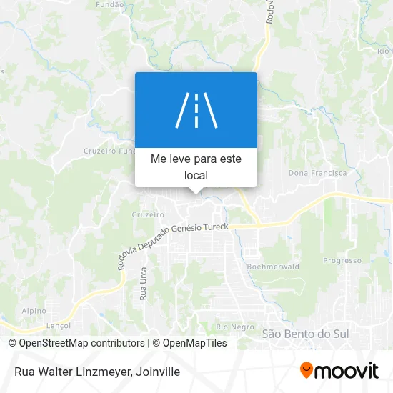 Rua Walter Linzmeyer mapa