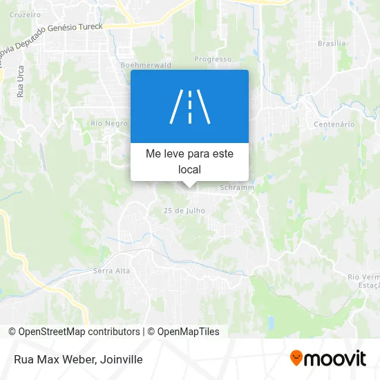 Rua Max Weber mapa