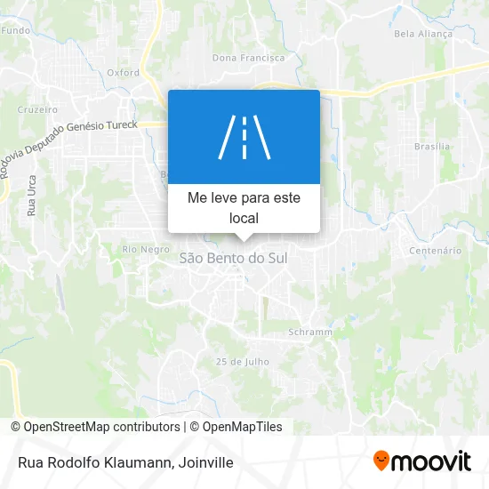 Rua Rodolfo Klaumann mapa
