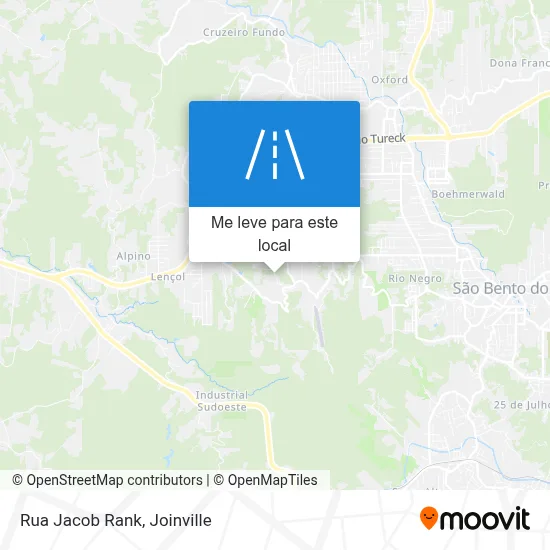 Rua Jacob Rank mapa