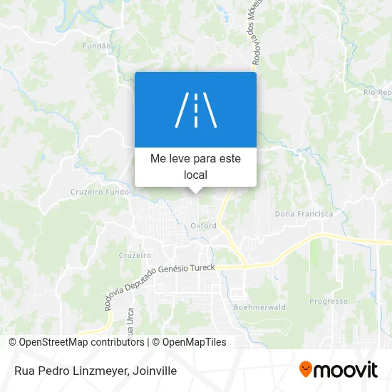 Rua Pedro Linzmeyer mapa