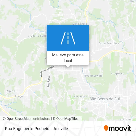 Rua Engelberto Pscheidt mapa