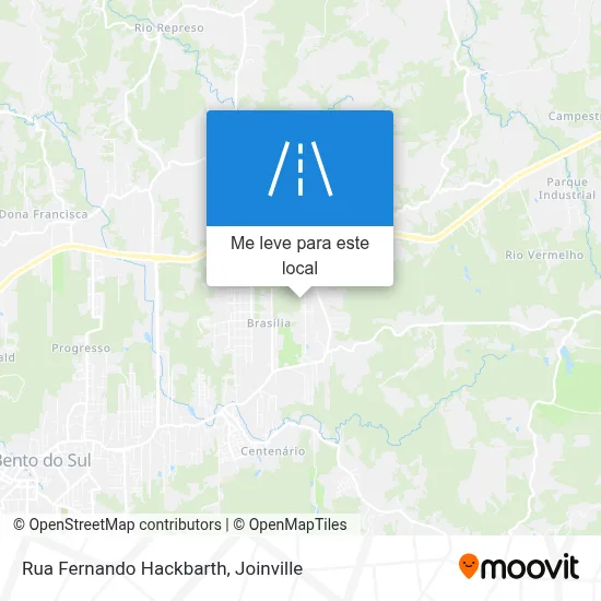 Rua Fernando Hackbarth mapa
