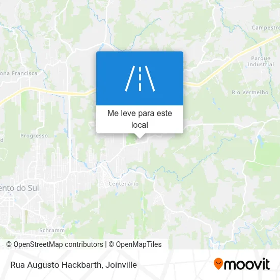Rua Augusto Hackbarth mapa