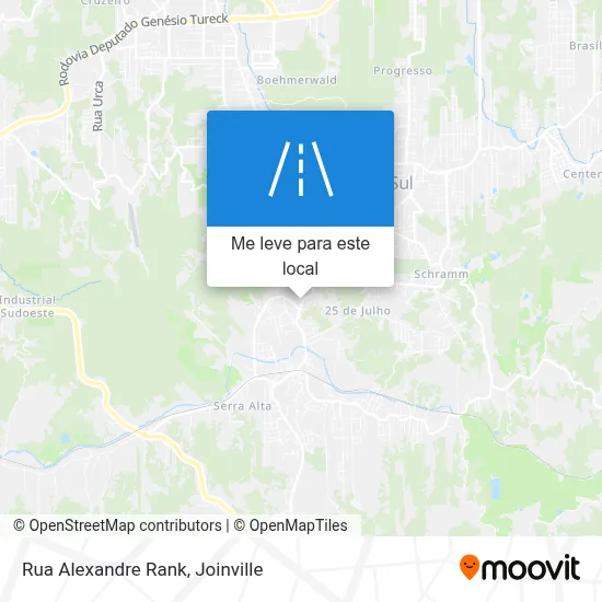 Rua Alexandre Rank mapa