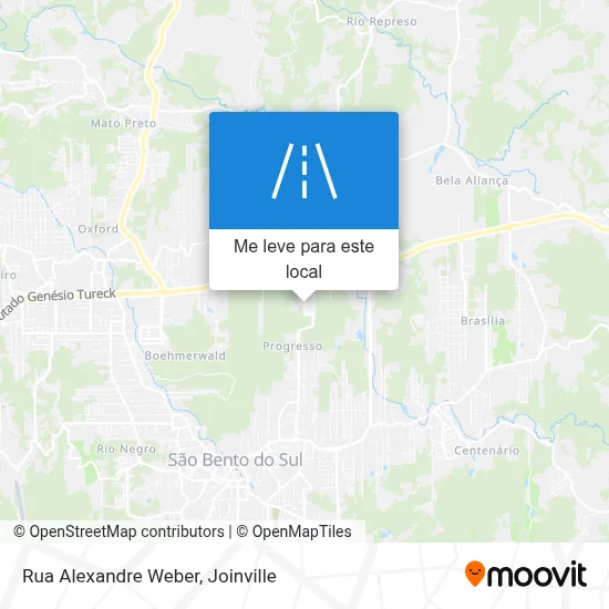 Rua Alexandre Weber mapa