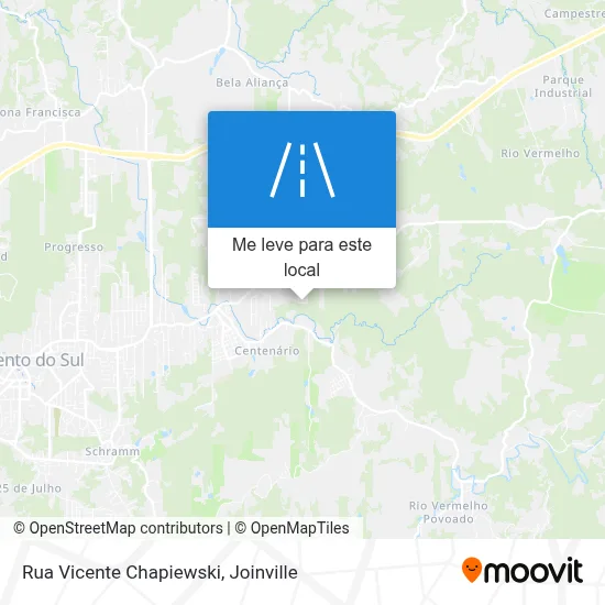 Rua Vicente Chapiewski mapa