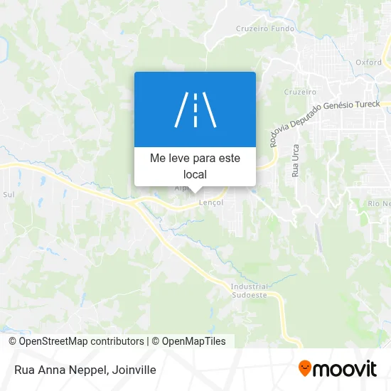 Rua Anna Neppel mapa