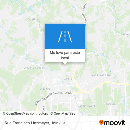 Rua Francisca Linzmeyer mapa