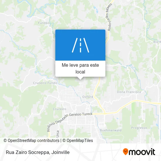 Rua Zairo Socreppa mapa