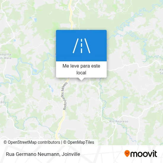 Rua Germano Neumann mapa