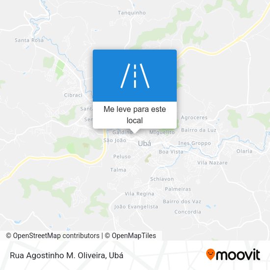 Rua Agostinho M. Oliveira mapa