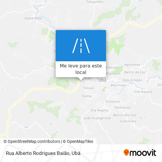 Rua Alberto Rodrigues Baião mapa
