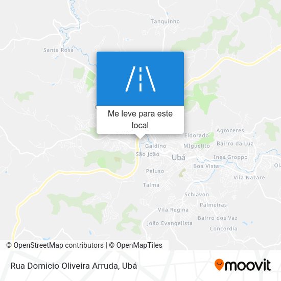 Rua Domicio Oliveira Arruda mapa