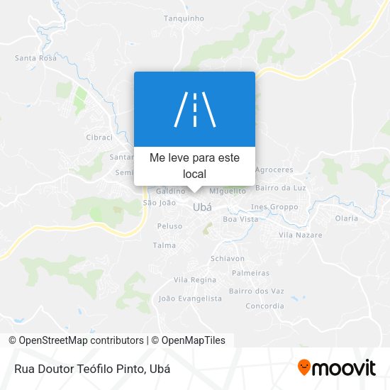 Rua Doutor Teófilo Pinto mapa
