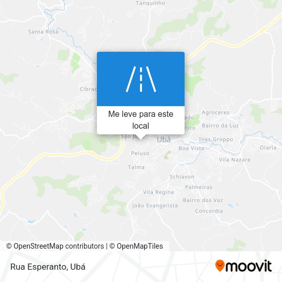 Rua Esperanto mapa