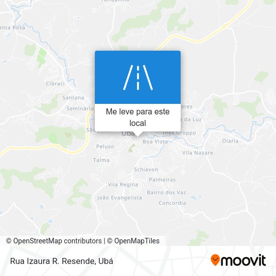 Rua Izaura R. Resende mapa