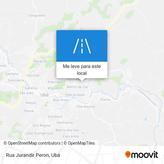 Rua Jurandir Peron mapa