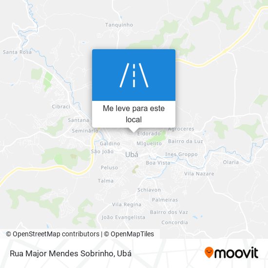 Rua Major Mendes Sobrinho mapa
