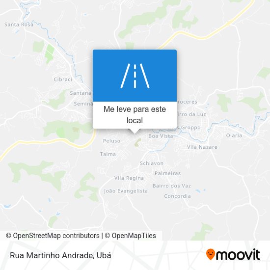 Rua Martinho Andrade mapa