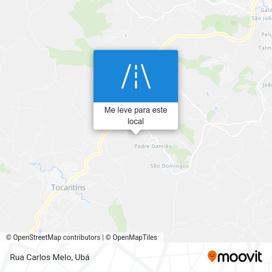 Rua Carlos Melo mapa
