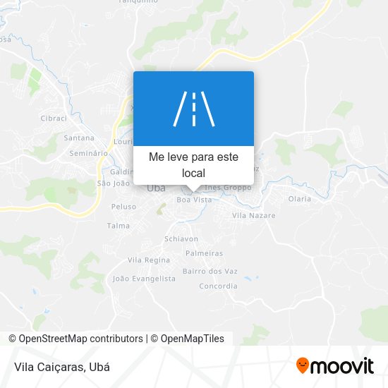 Vila Caiçaras mapa