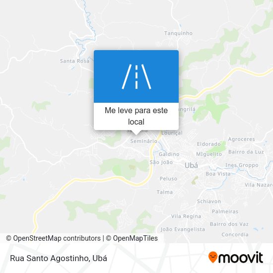 Rua Santo Agostinho mapa