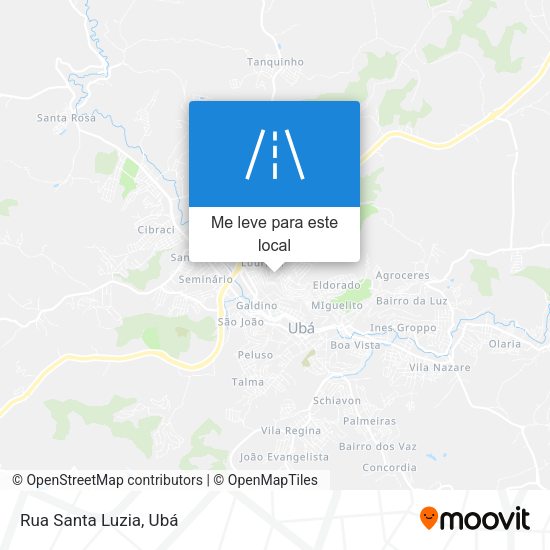 Rua Santa Luzia mapa