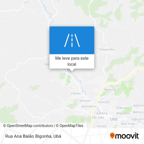 Rua Ana Baião Bigonha mapa