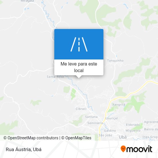 Rua Áustria mapa
