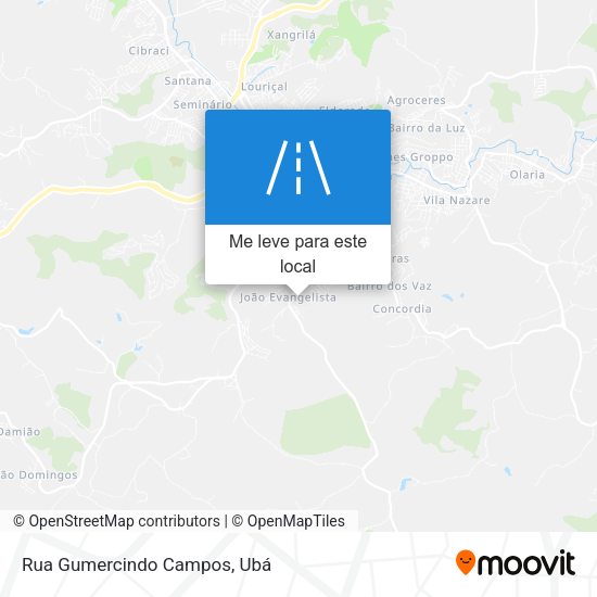 Rua Gumercindo Campos mapa