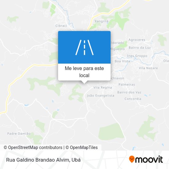 Rua Galdino Brandao Alvim mapa