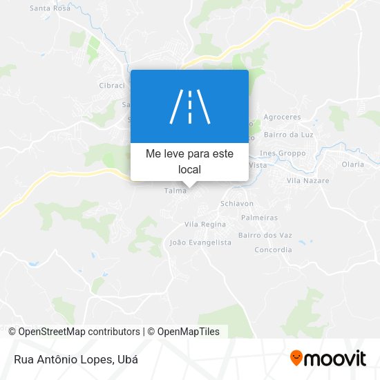 Rua Antônio Lopes mapa