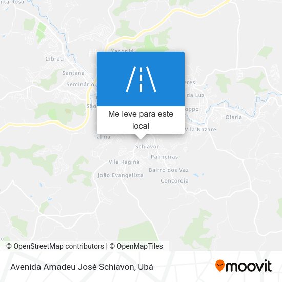 Avenida Amadeu José Schiavon mapa