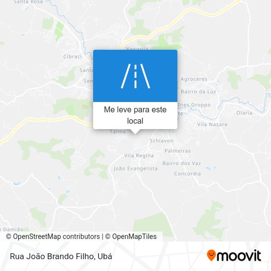 Rua João Brando Filho mapa
