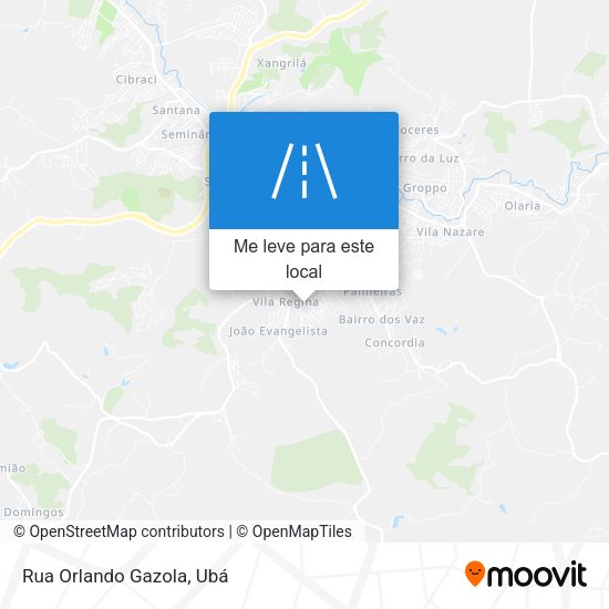 Rua Orlando Gazola mapa