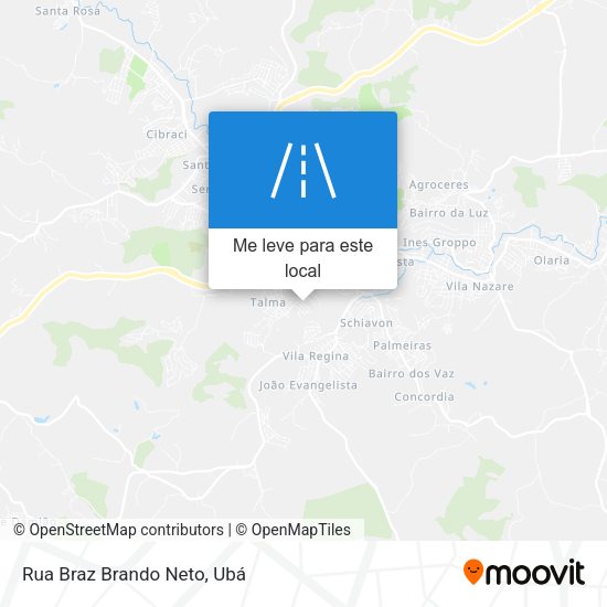 Rua Braz Brando Neto mapa