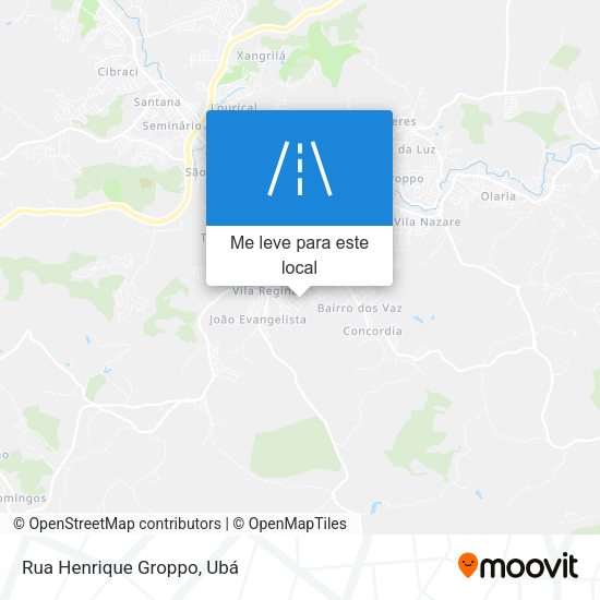 Rua Henrique Groppo mapa