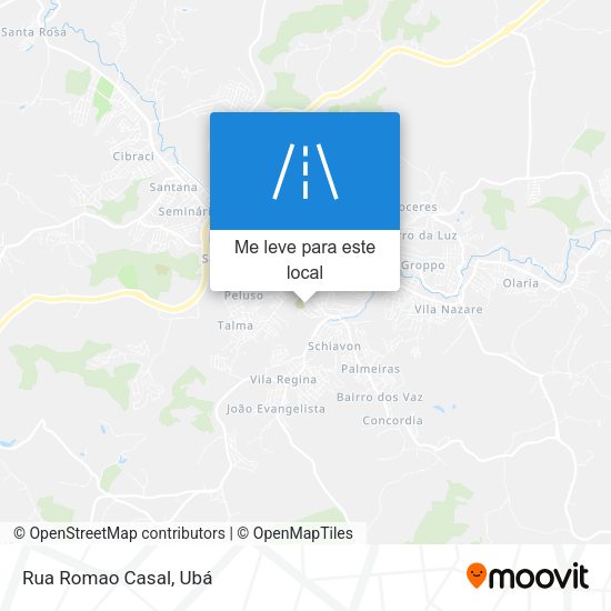 Rua Romao Casal mapa