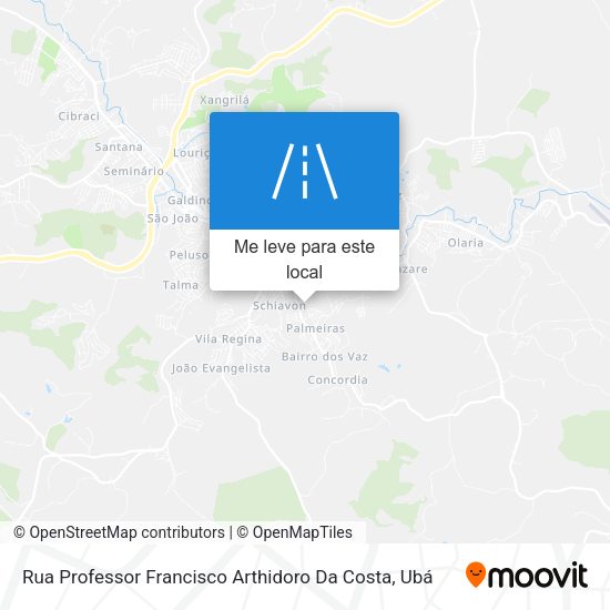 Rua Professor Francisco Arthidoro Da Costa mapa