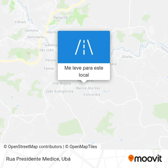 Rua Presidente Medice mapa