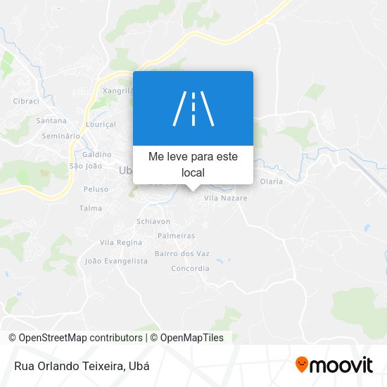 Rua Orlando Teixeira mapa