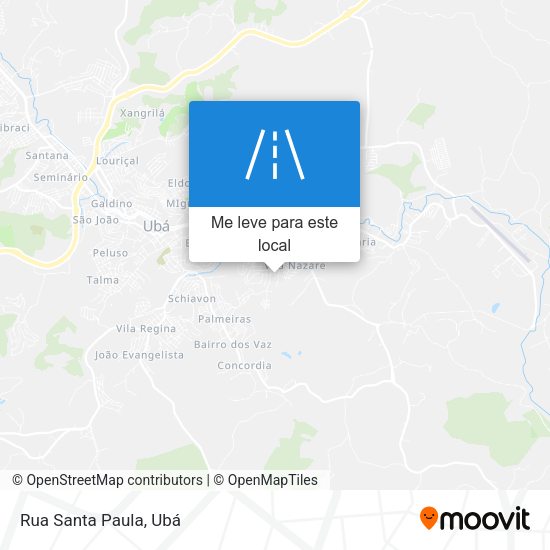 Rua Santa Paula mapa