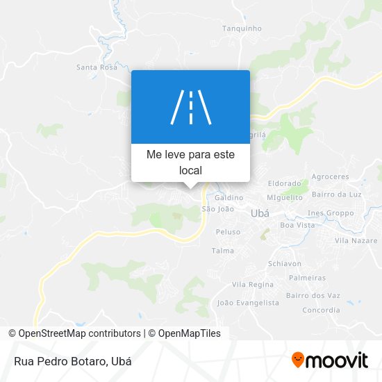 Rua Pedro Botaro mapa