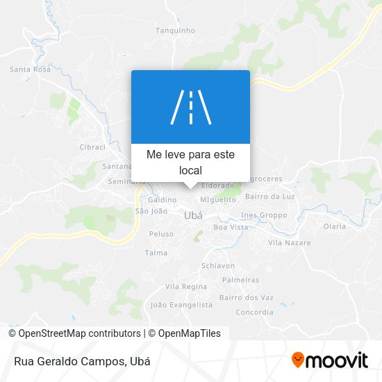 Rua Geraldo Campos mapa