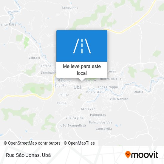 Rua São Jonas mapa
