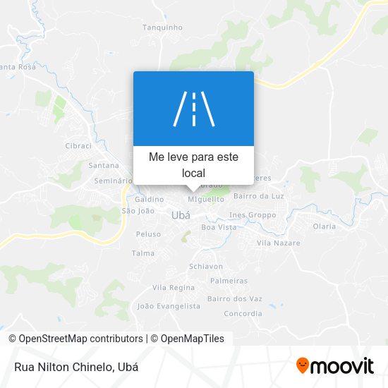 Rua Nilton Chinelo mapa